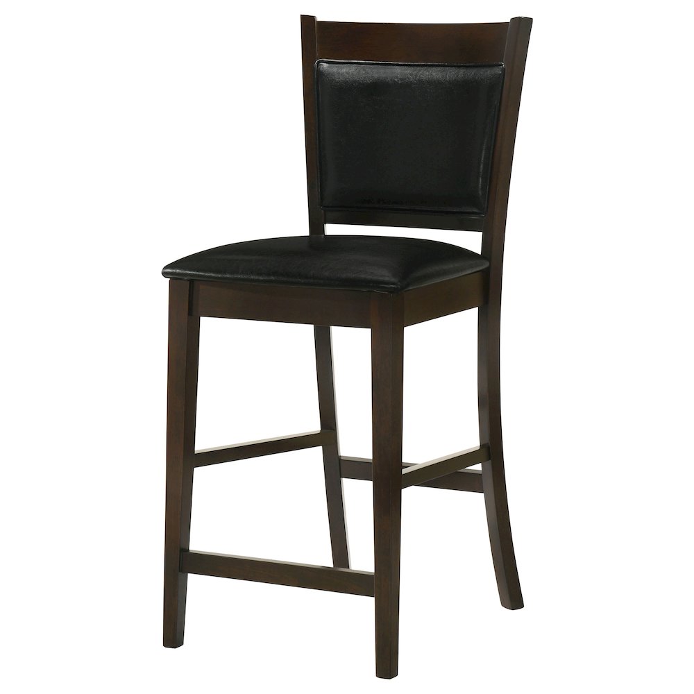 Casual Espresso Counter Height Stools (Set of 2). Picture 5