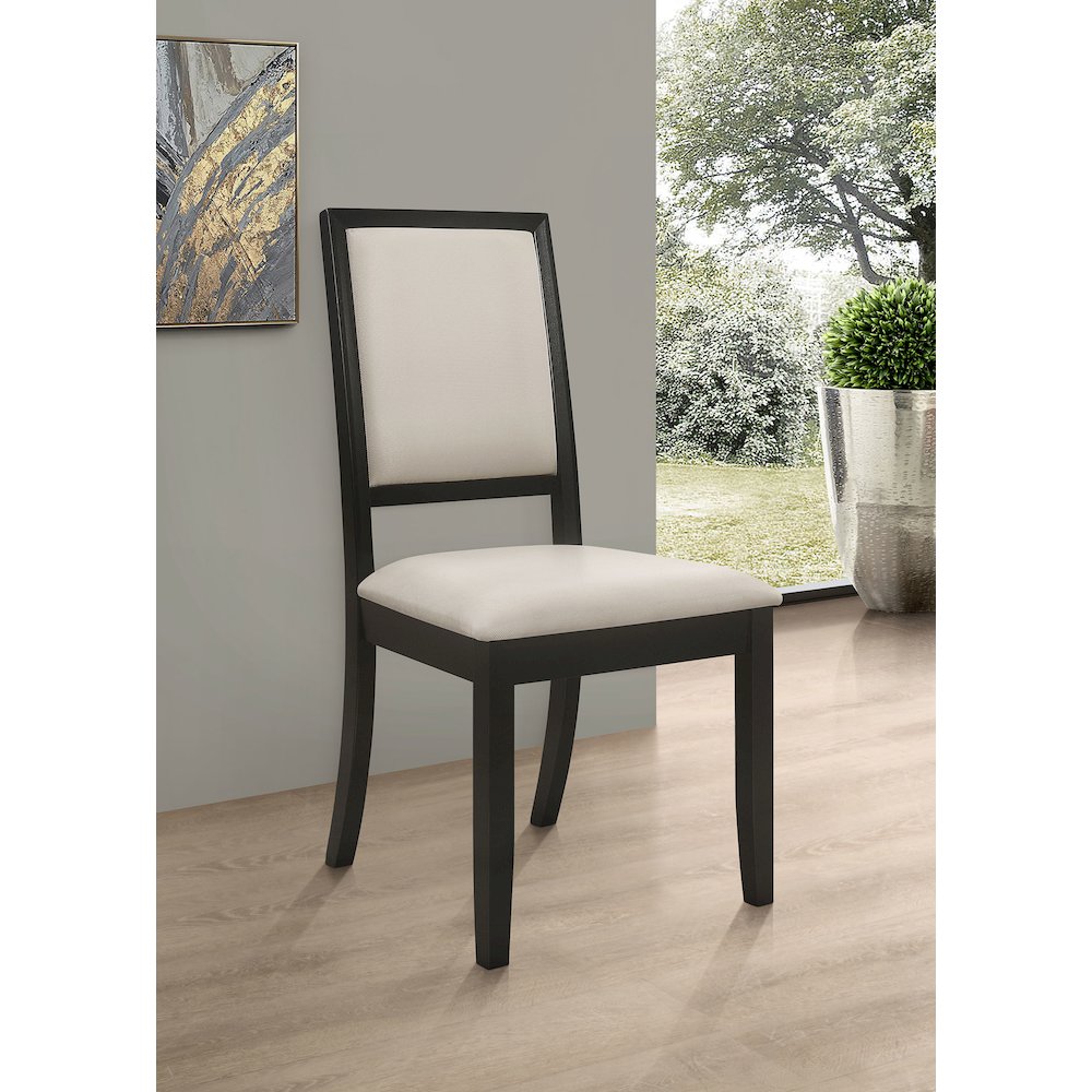 Transitional Two-tone Side Chairs (Set of 2). Picture 2