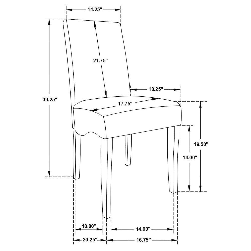 Upholstered Dining Chairs (Set of 2). Picture 5