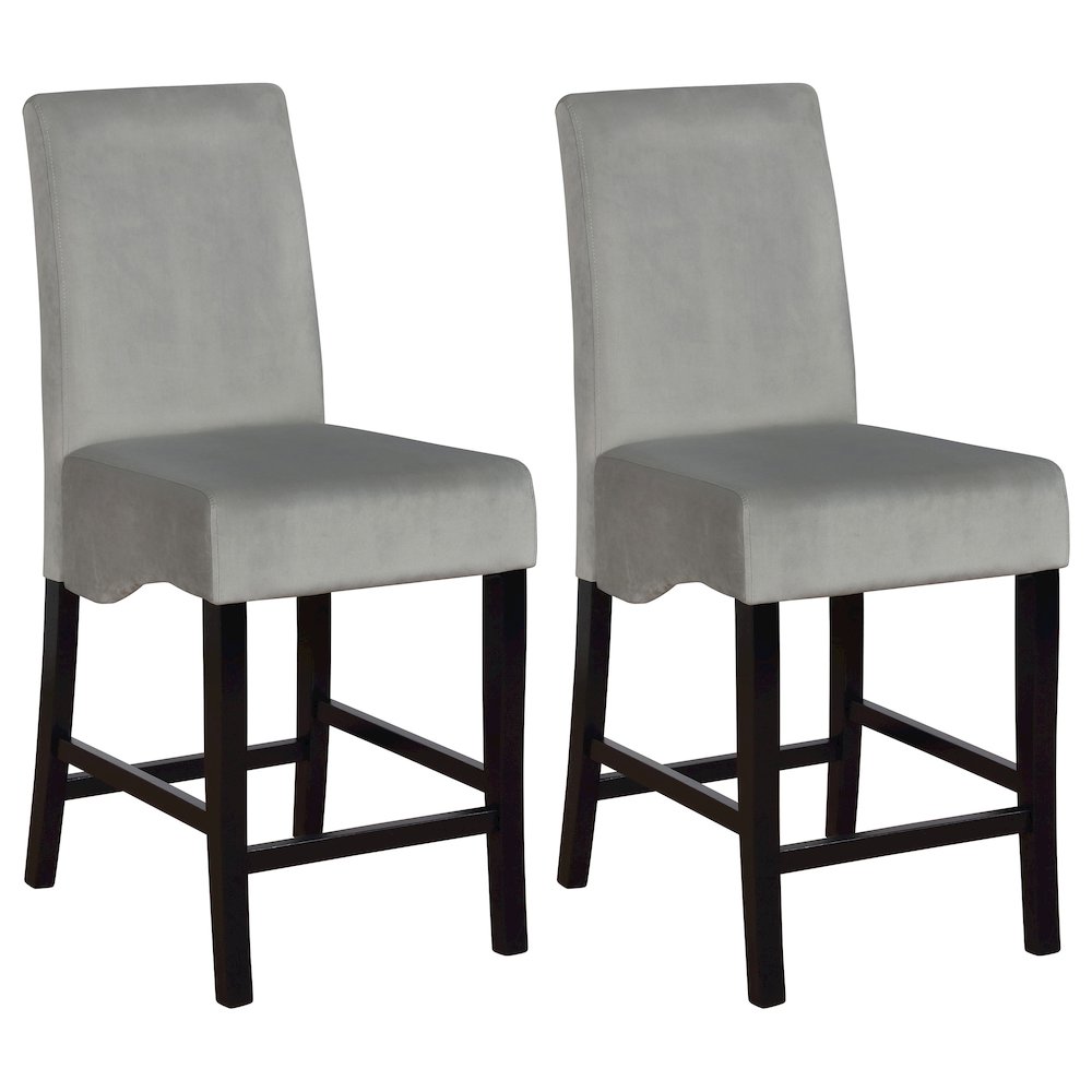 Contemporary Dark Grey Counter Stools (Set of 2). Picture 1