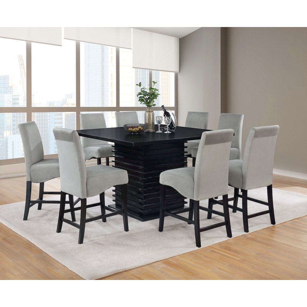 Contemporary Dark Grey Counter Stools (Set of 2). Picture 5