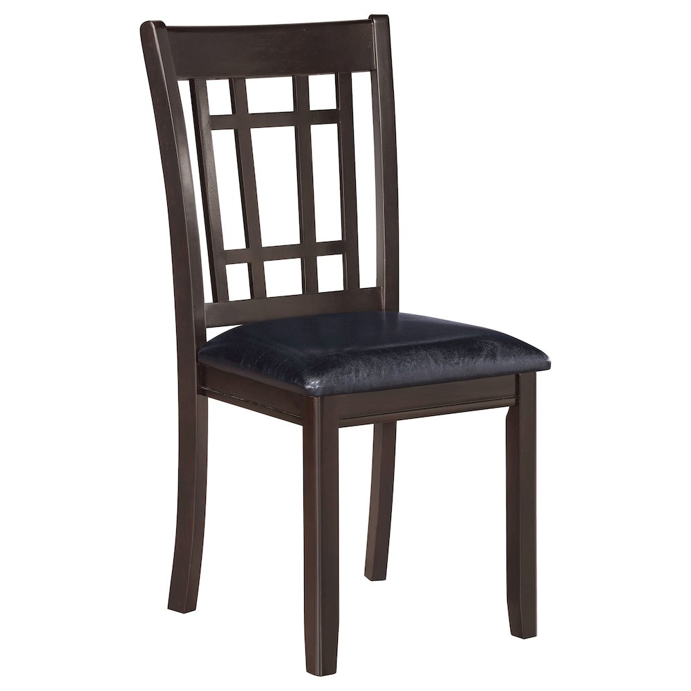 Transitional Faux Leather Dining Chairs (Set of 2). Picture 3