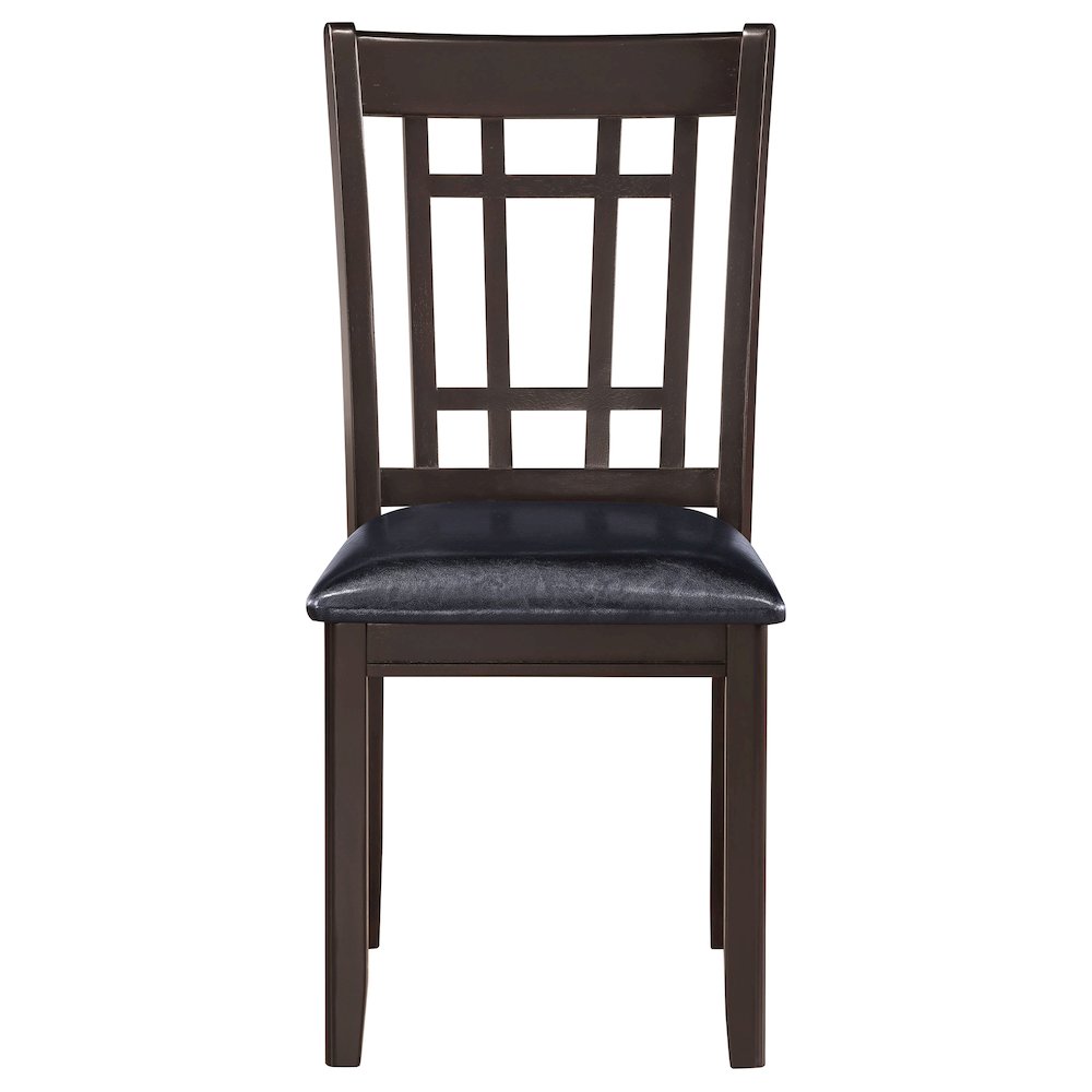 Transitional Faux Leather Dining Chairs (Set of 2). Picture 4