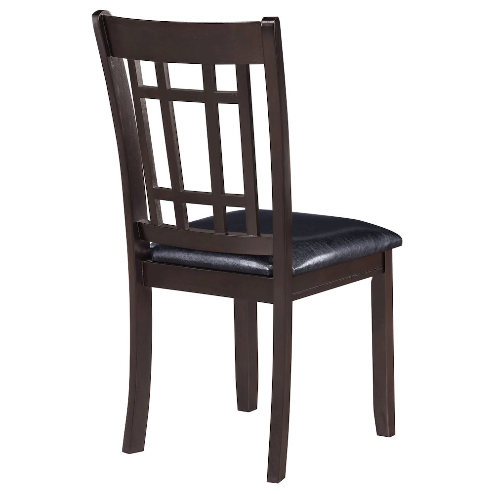 Transitional Faux Leather Dining Chairs (Set of 2). Picture 9