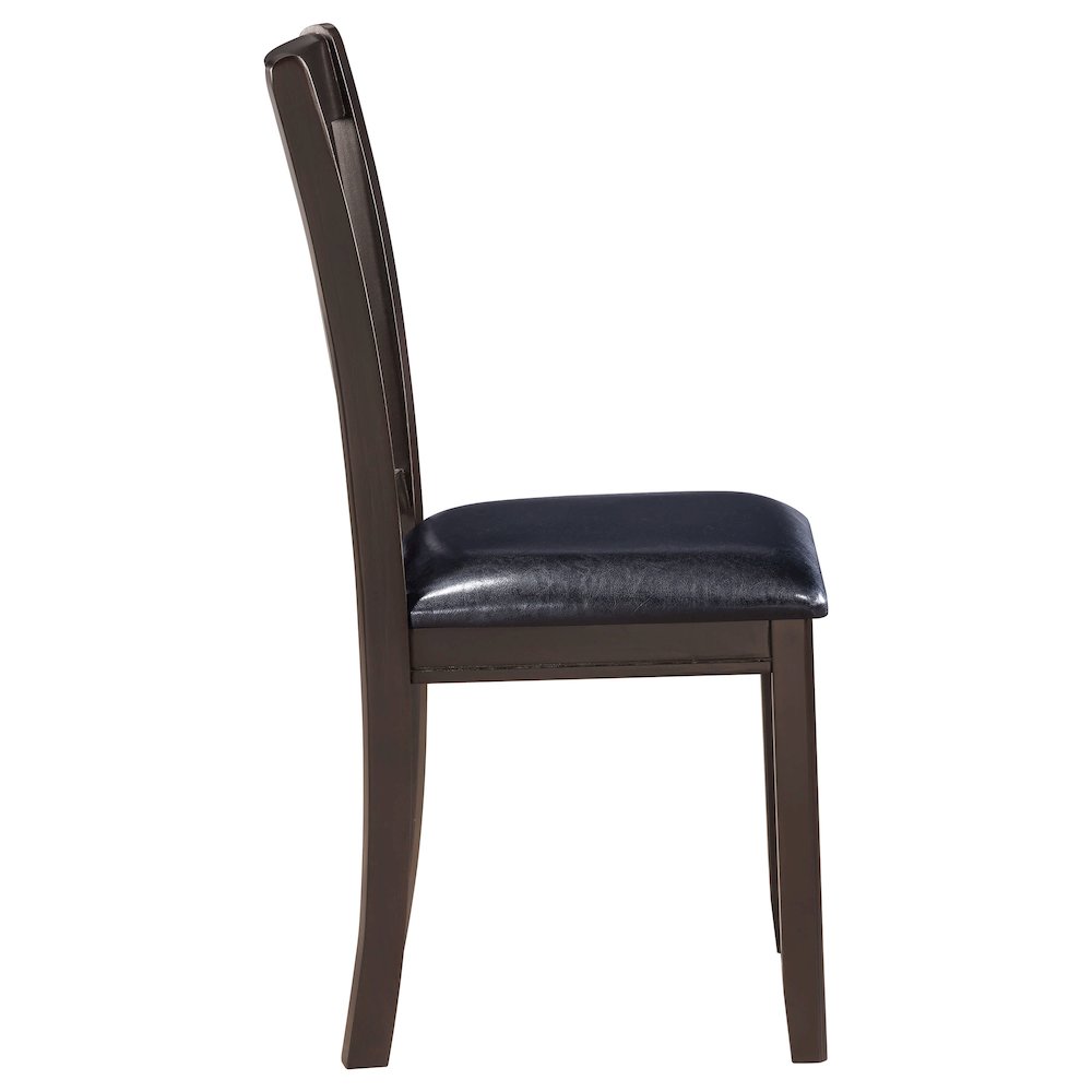 Transitional Faux Leather Dining Chairs (Set of 2). Picture 10