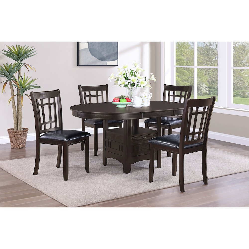 Transitional Faux Leather Dining Chairs (Set of 2). Picture 15