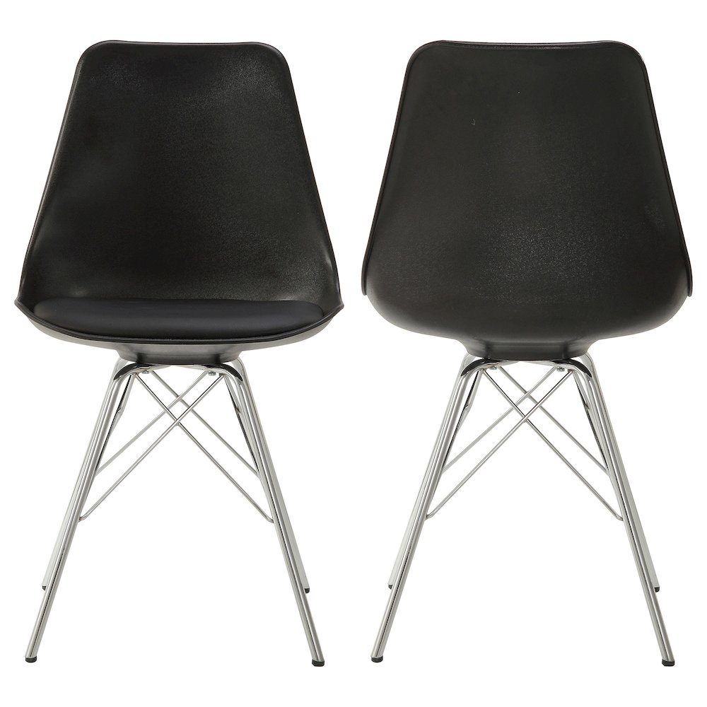Contemporary Padded Dining Chairs (Set of 2). Picture 1