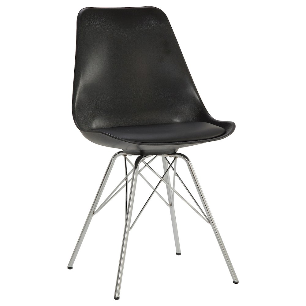 Contemporary Padded Dining Chairs (Set of 2). Picture 3