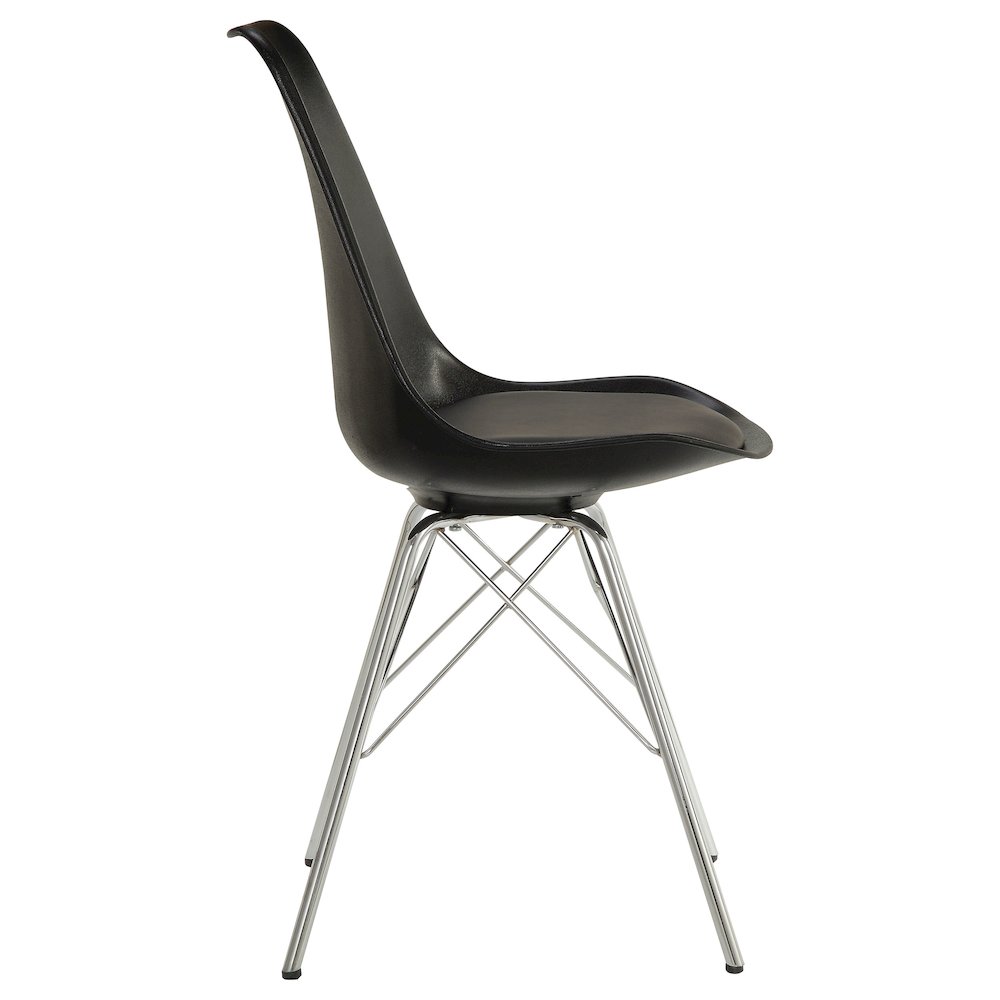 Contemporary Padded Dining Chairs (Set of 2). Picture 8