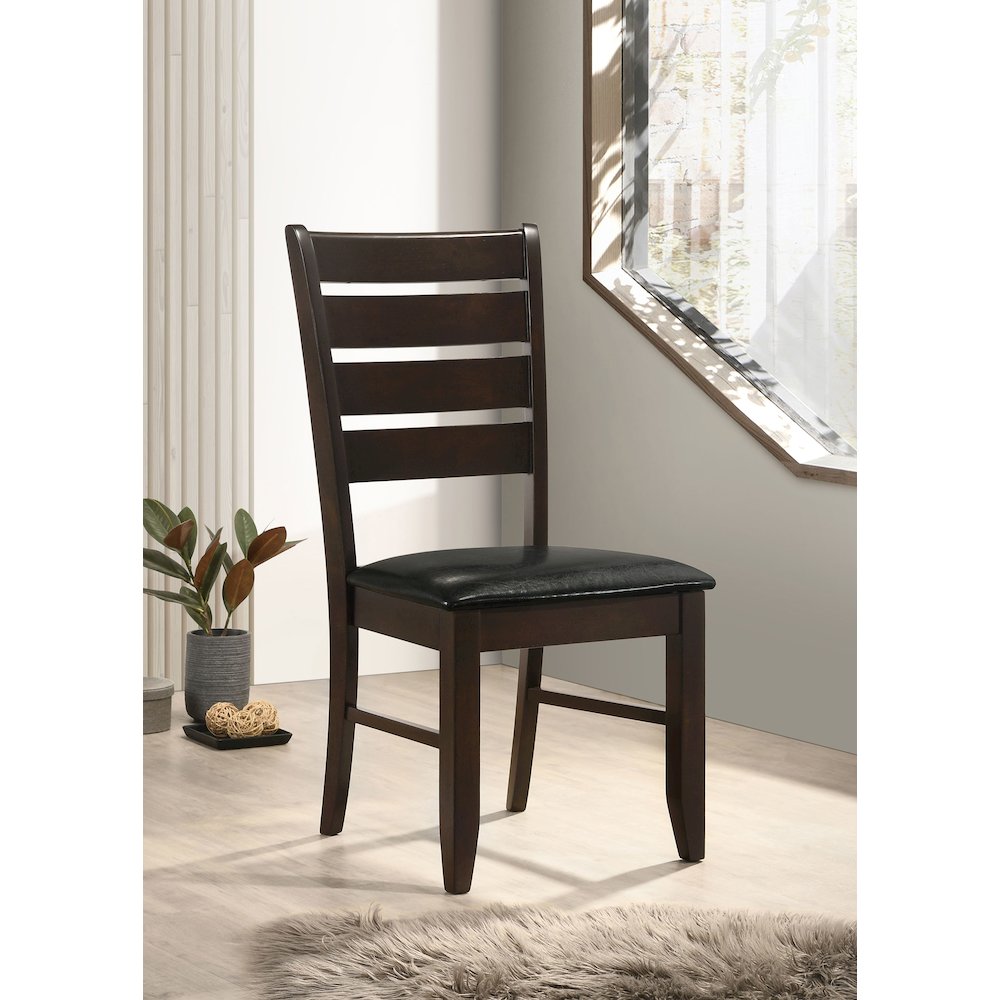 Casual Ladder Back Dining Chairs (Set of 2). Picture 2