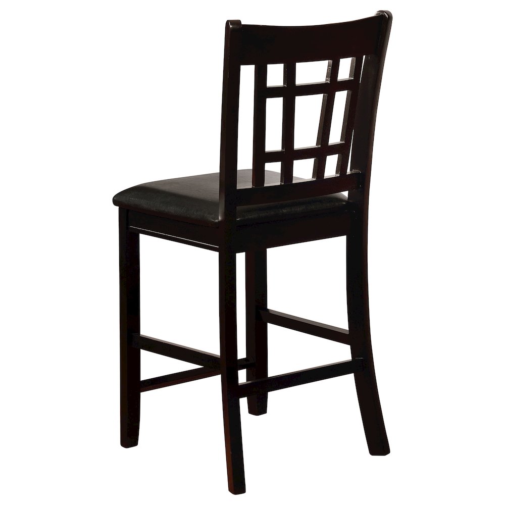 Transitional Espresso Counter Height Stools (Set of 2). Picture 7
