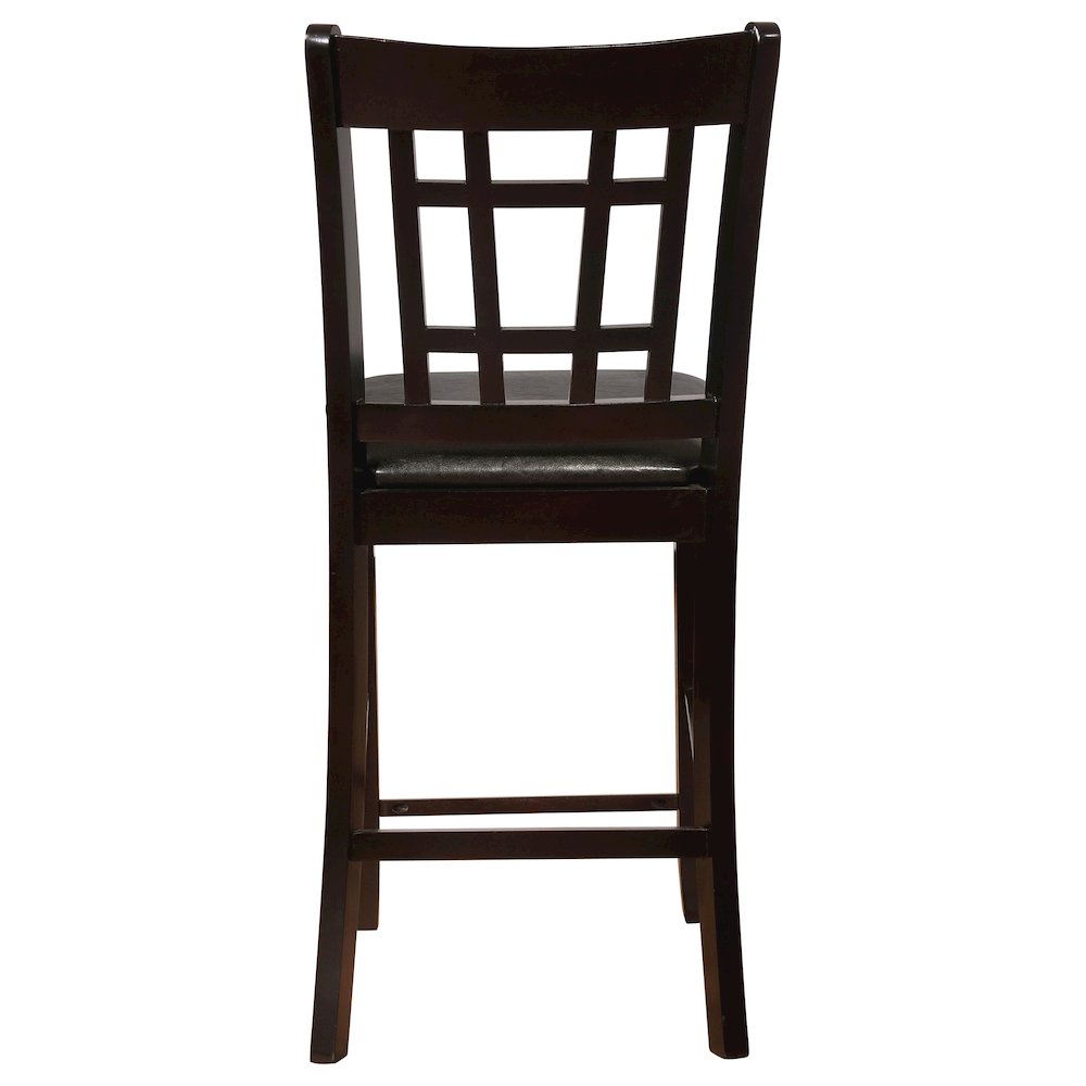 Transitional Espresso Counter Height Stools (Set of 2). Picture 8