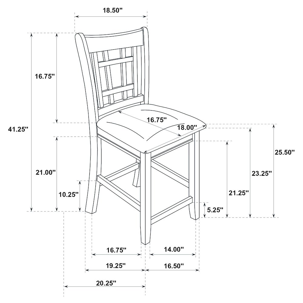Tan and Espresso Counter Height Stools (Set of 2). Picture 13