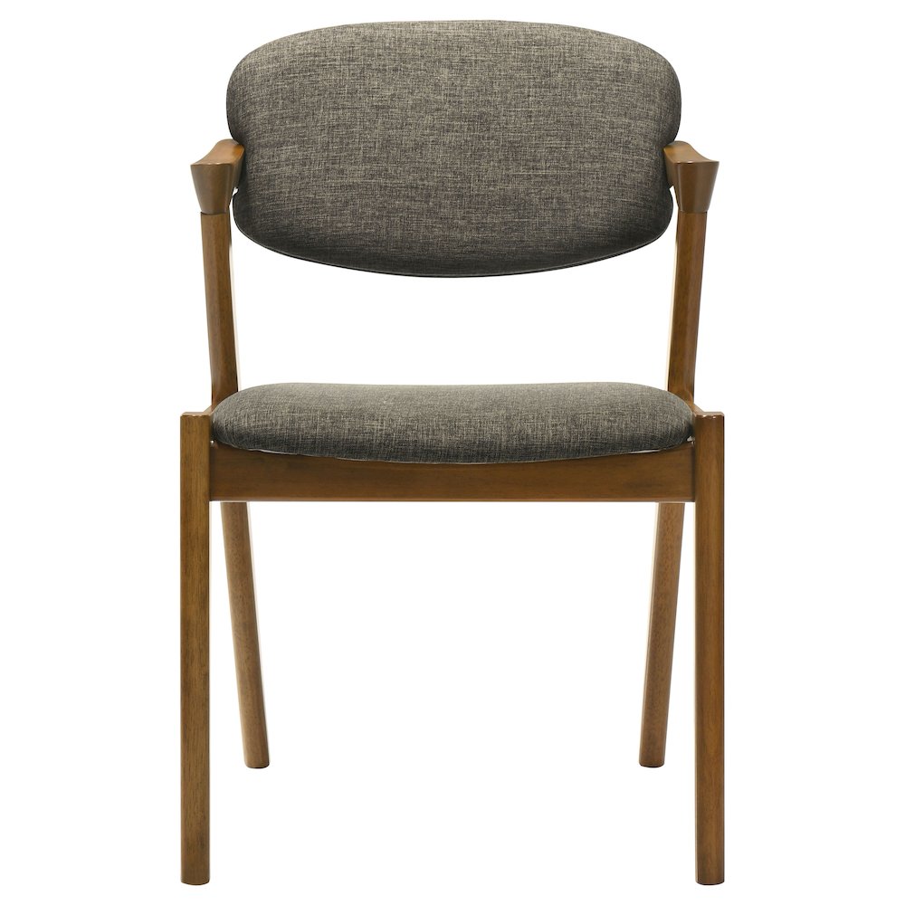 Mid-Century Modern Fabric Dining Chairs (Set of 2). Picture 4