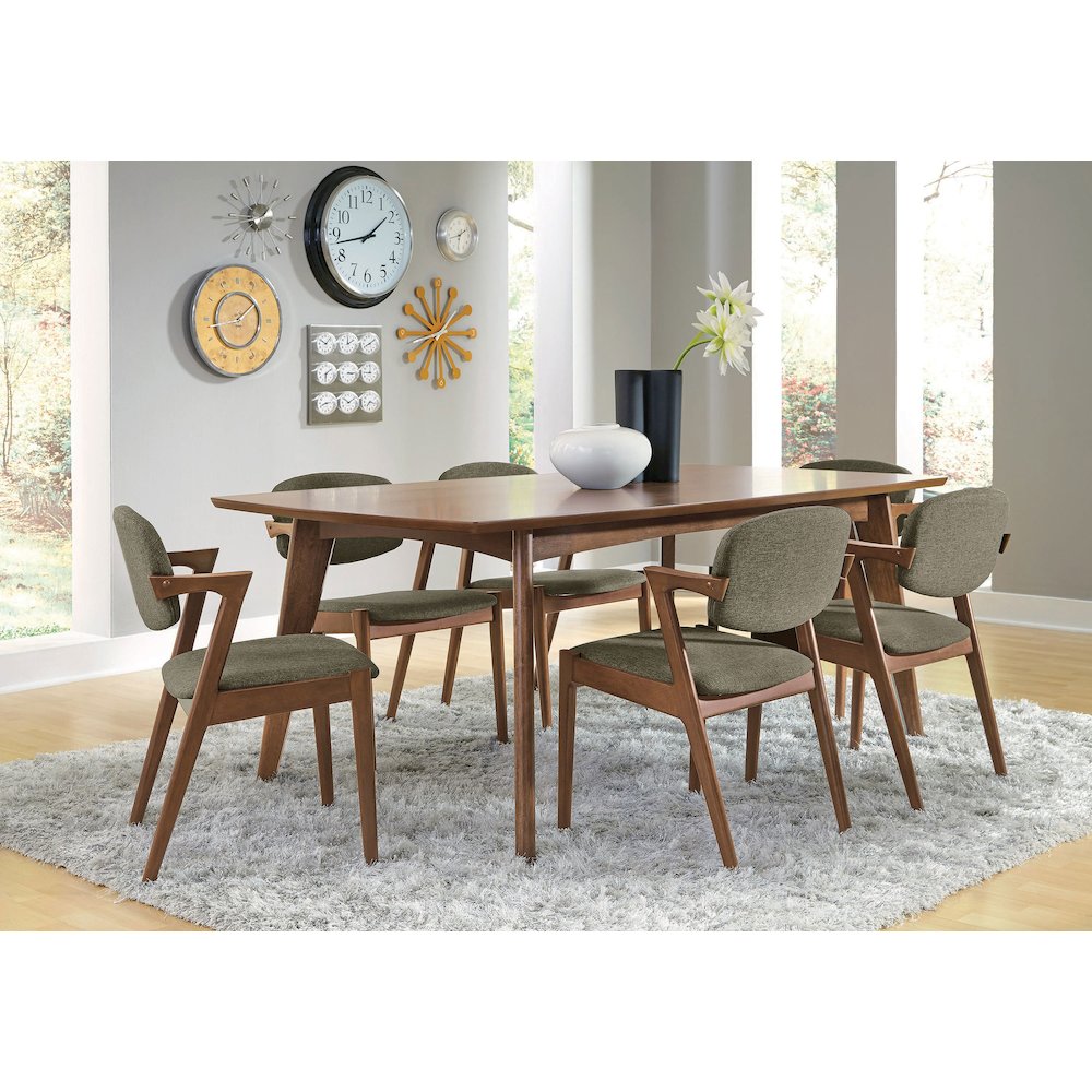 Mid-Century Modern Fabric Dining Chairs (Set of 2). Picture 12