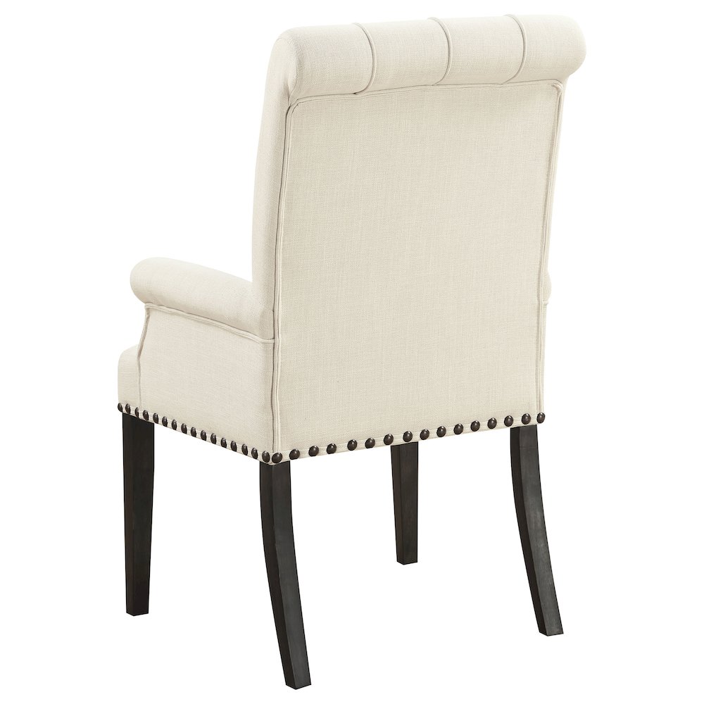 Traditional Tufted Upholstered Armchair. Picture 6