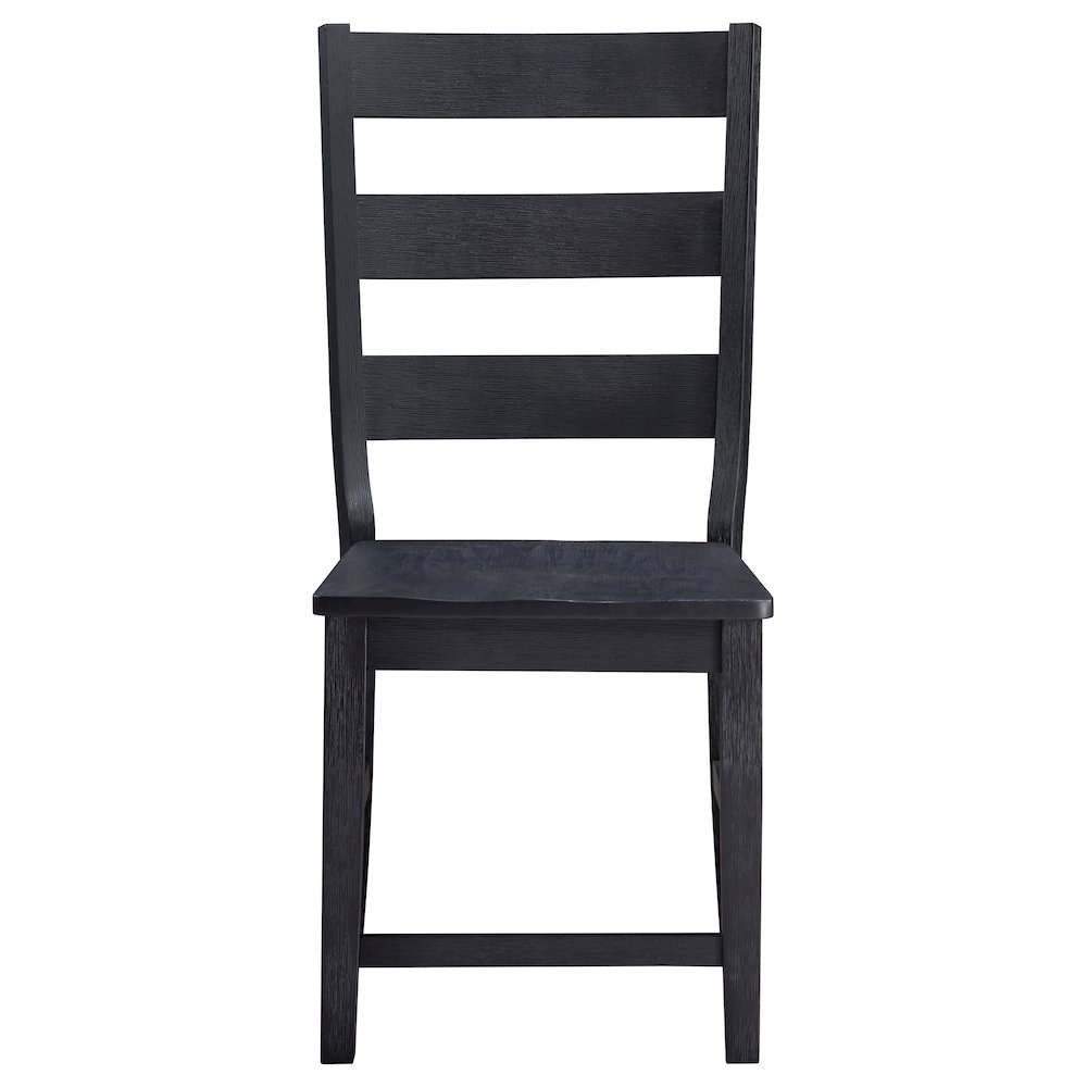 Black Ladder Back Side Chair (Set of 2). Picture 4