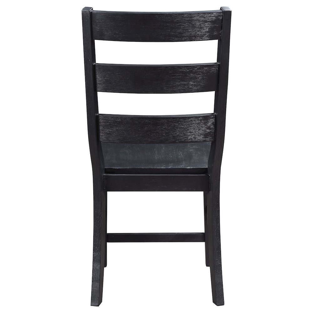Black Ladder Back Side Chair (Set of 2). Picture 8