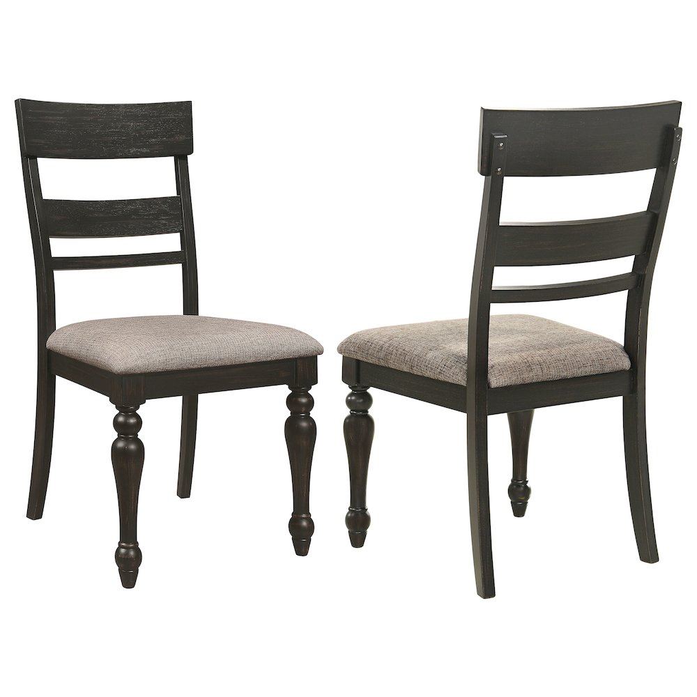 Charcoal Sandthrough Dining Side Chair (Set of 2). Picture 1