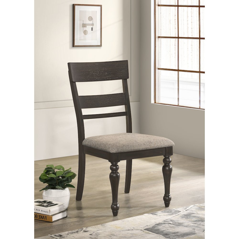 Charcoal Sandthrough Dining Side Chair (Set of 2). Picture 2