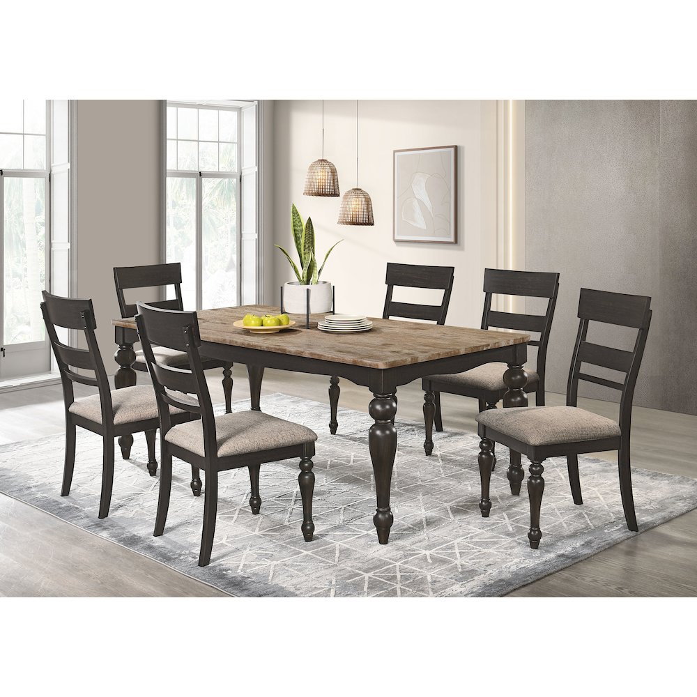 Charcoal Sandthrough Dining Side Chair (Set of 2). Picture 14