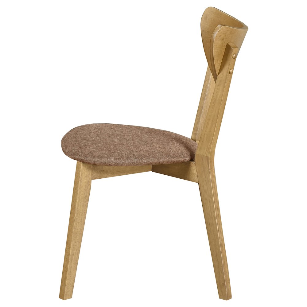 Light Walnut Dining Side Chair (Set of 2). Picture 6
