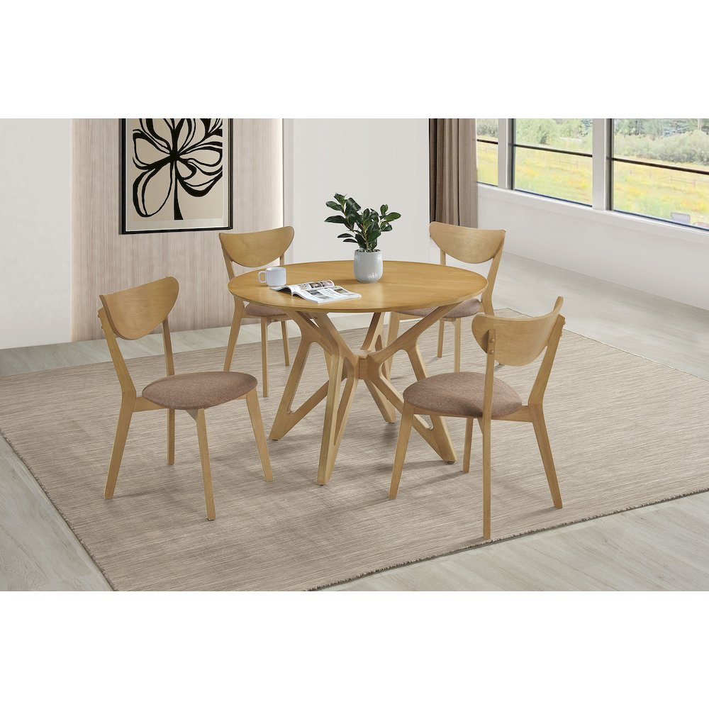 Light Walnut Dining Side Chair (Set of 2). Picture 14