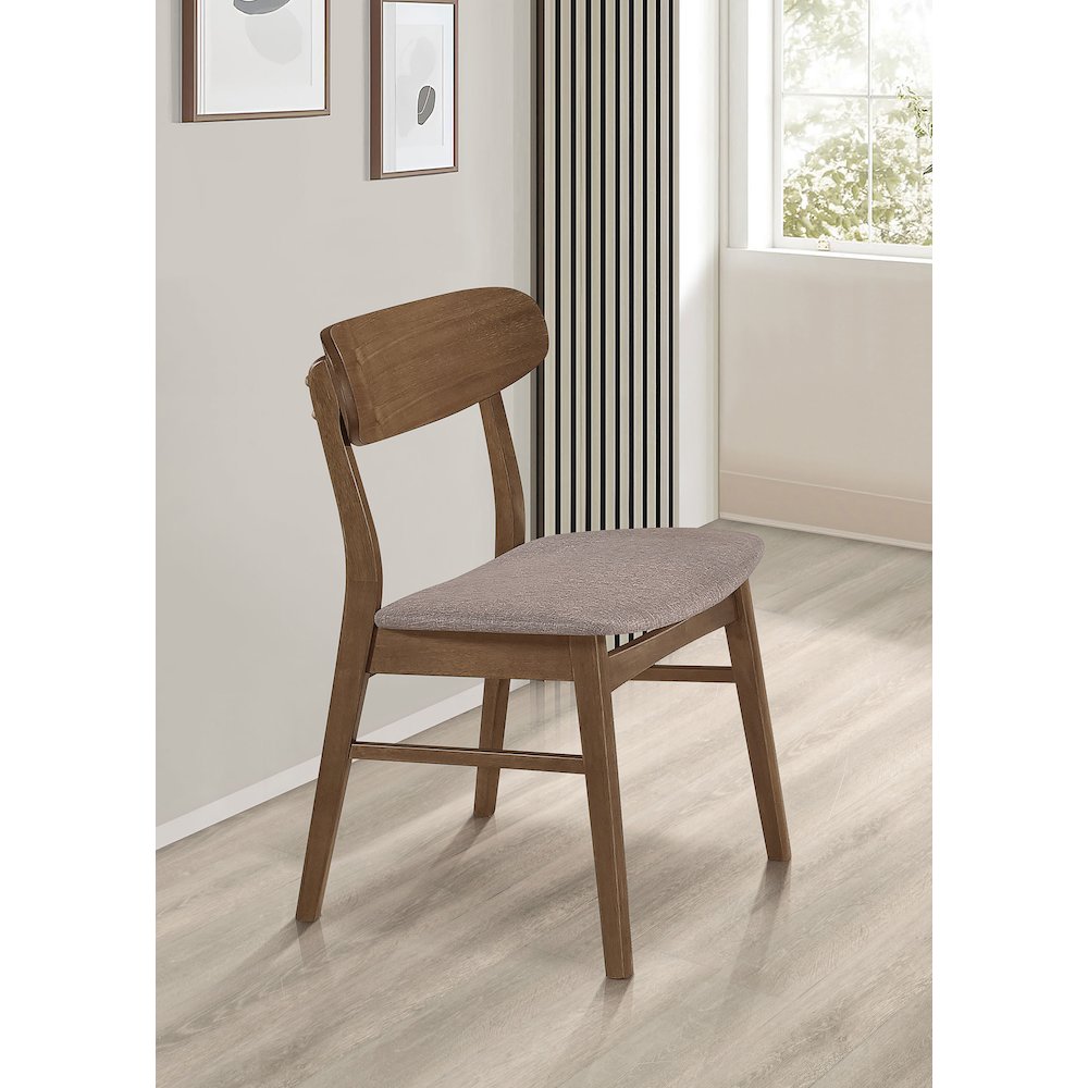 Walnut Dining Side Chair (Set of 2). Picture 2