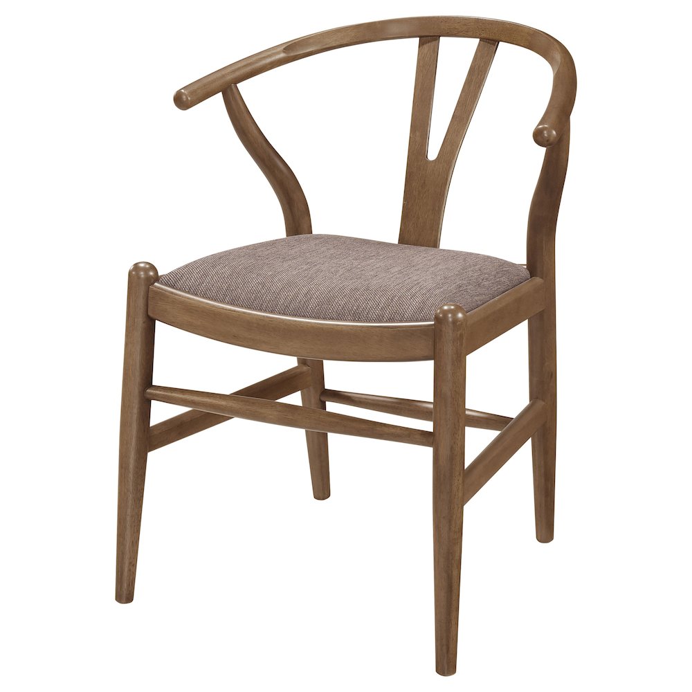 Walnut Y-Shaped Dining Side Chair (Set of 2). Picture 5