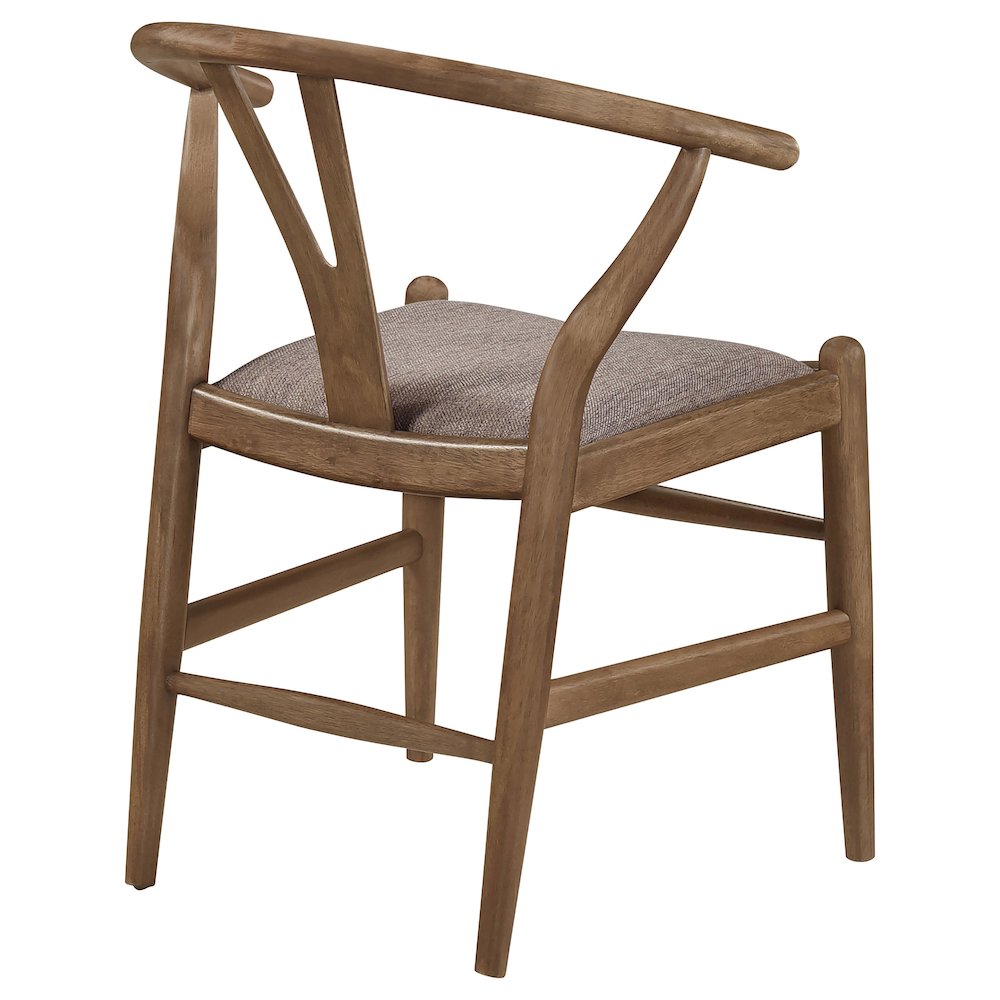 Walnut Y-Shaped Dining Side Chair (Set of 2). Picture 8