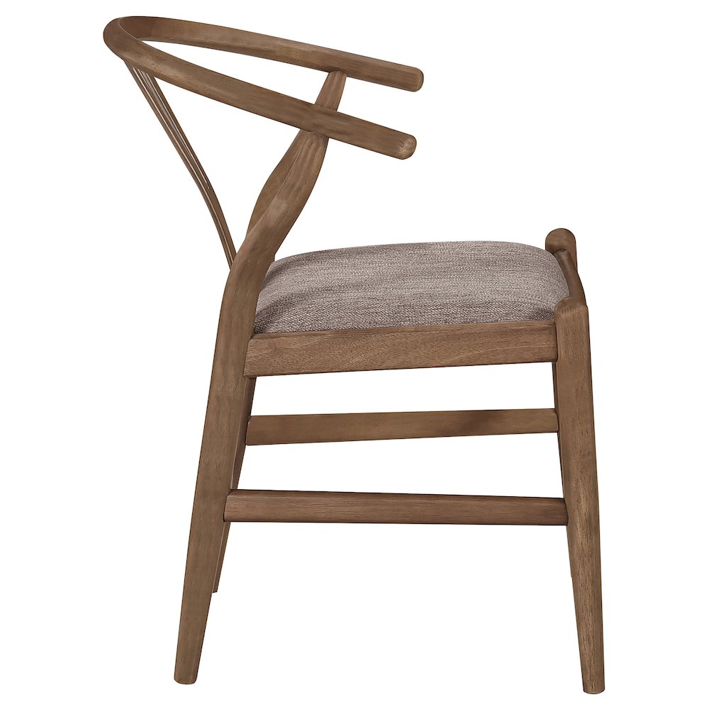 Walnut Y-Shaped Dining Side Chair (Set of 2). Picture 9