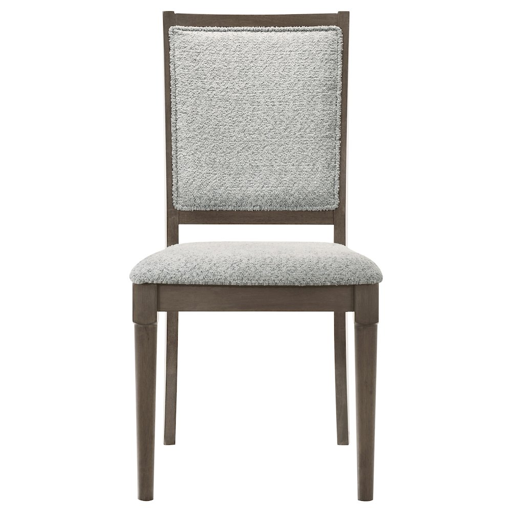 Perkins Dark Brown Upholstered Dining Side Chair (Set of 2). Picture 3