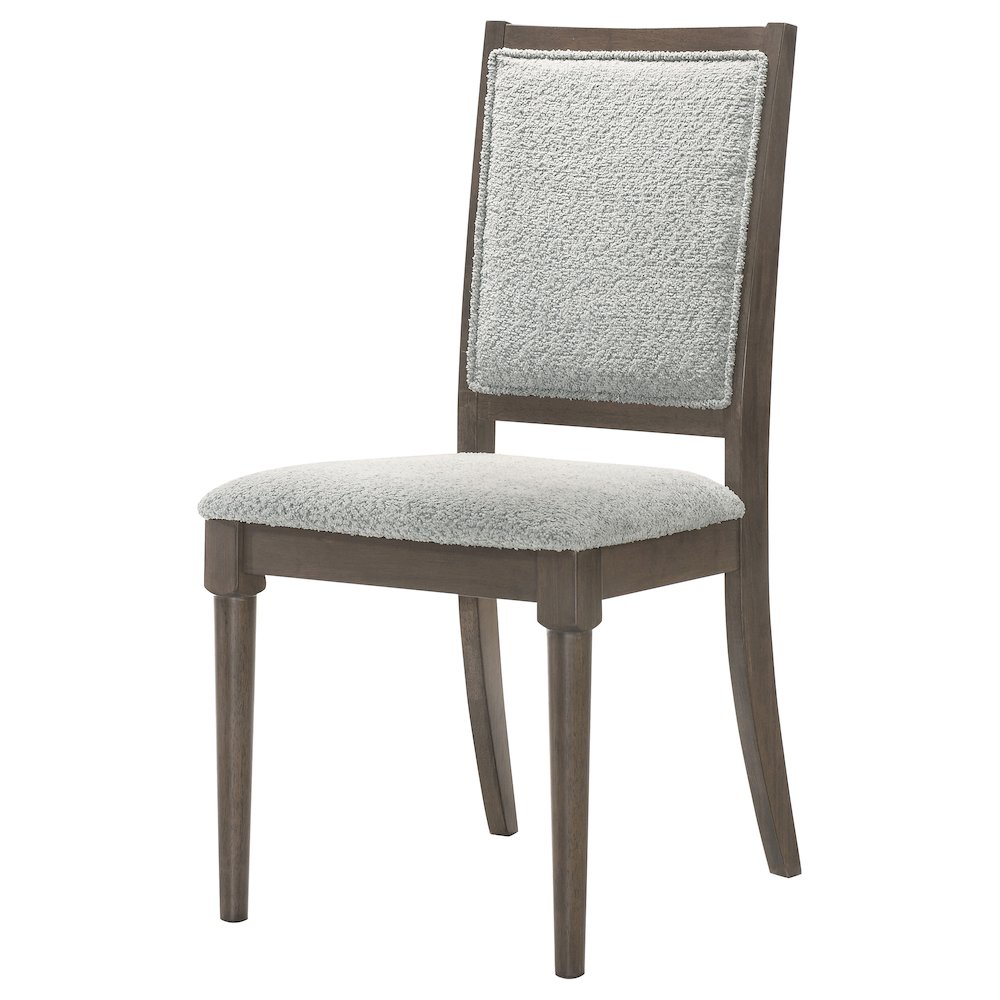 Perkins Dark Brown Upholstered Dining Side Chair (Set of 2). Picture 4