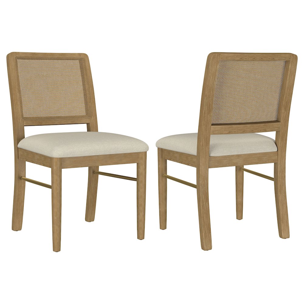 Benson Sand Wash Cane Dining Side Chair (Set of 2). Picture 1