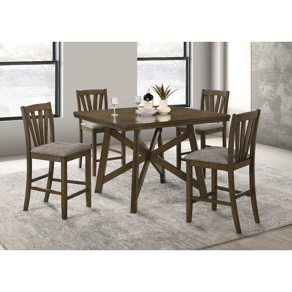 Maxine Brown Upholstered Counter Height Dining Side Chair (Set of 2). Picture 13