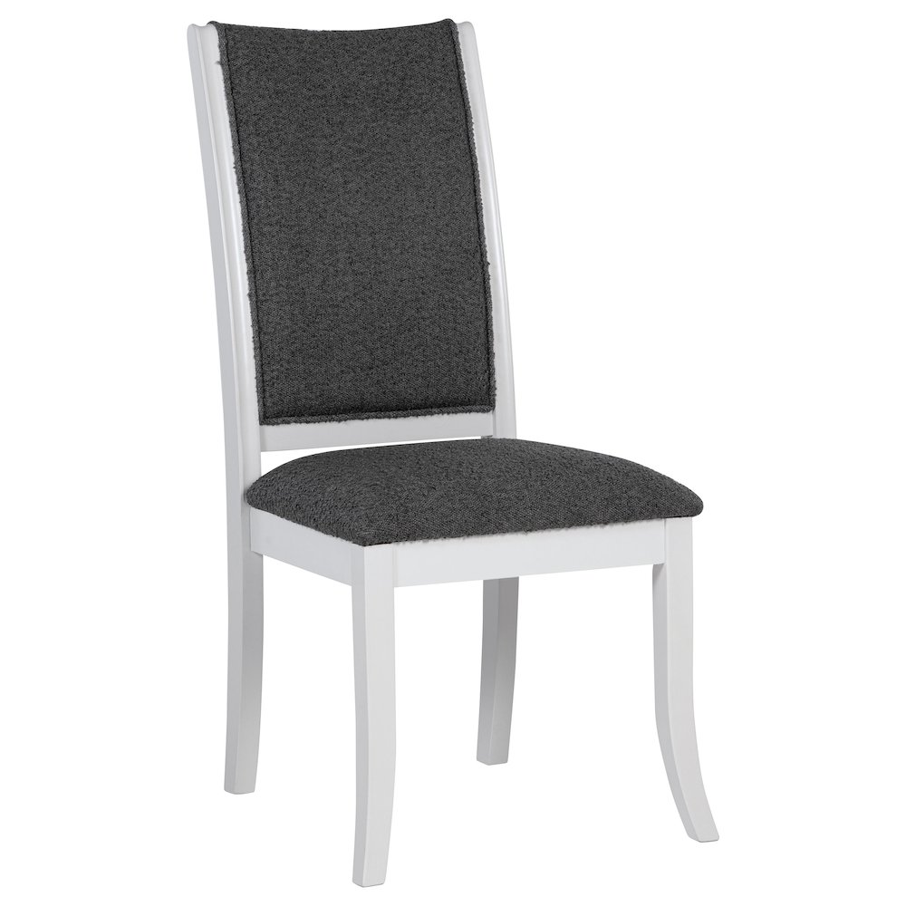 Tyler Pearl White Upholstered Dining Side Chair (Set of 2). Picture 2