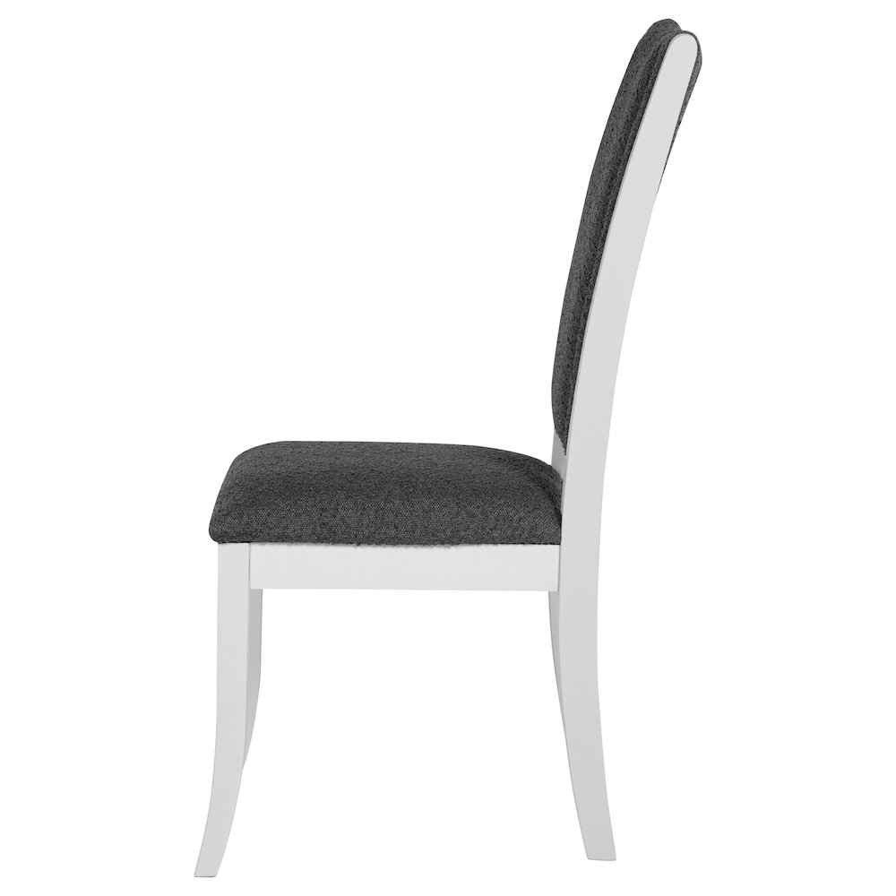 Tyler Pearl White Upholstered Dining Side Chair (Set of 2). Picture 5