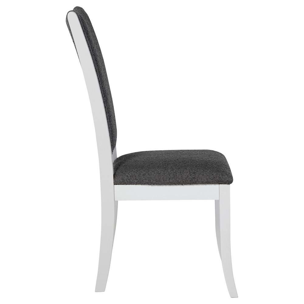 Tyler Pearl White Upholstered Dining Side Chair (Set of 2). Picture 9