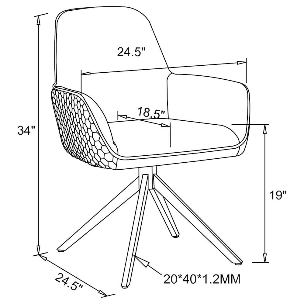 Light Grey and Chrome Flare Arm Side Chair. Picture 11