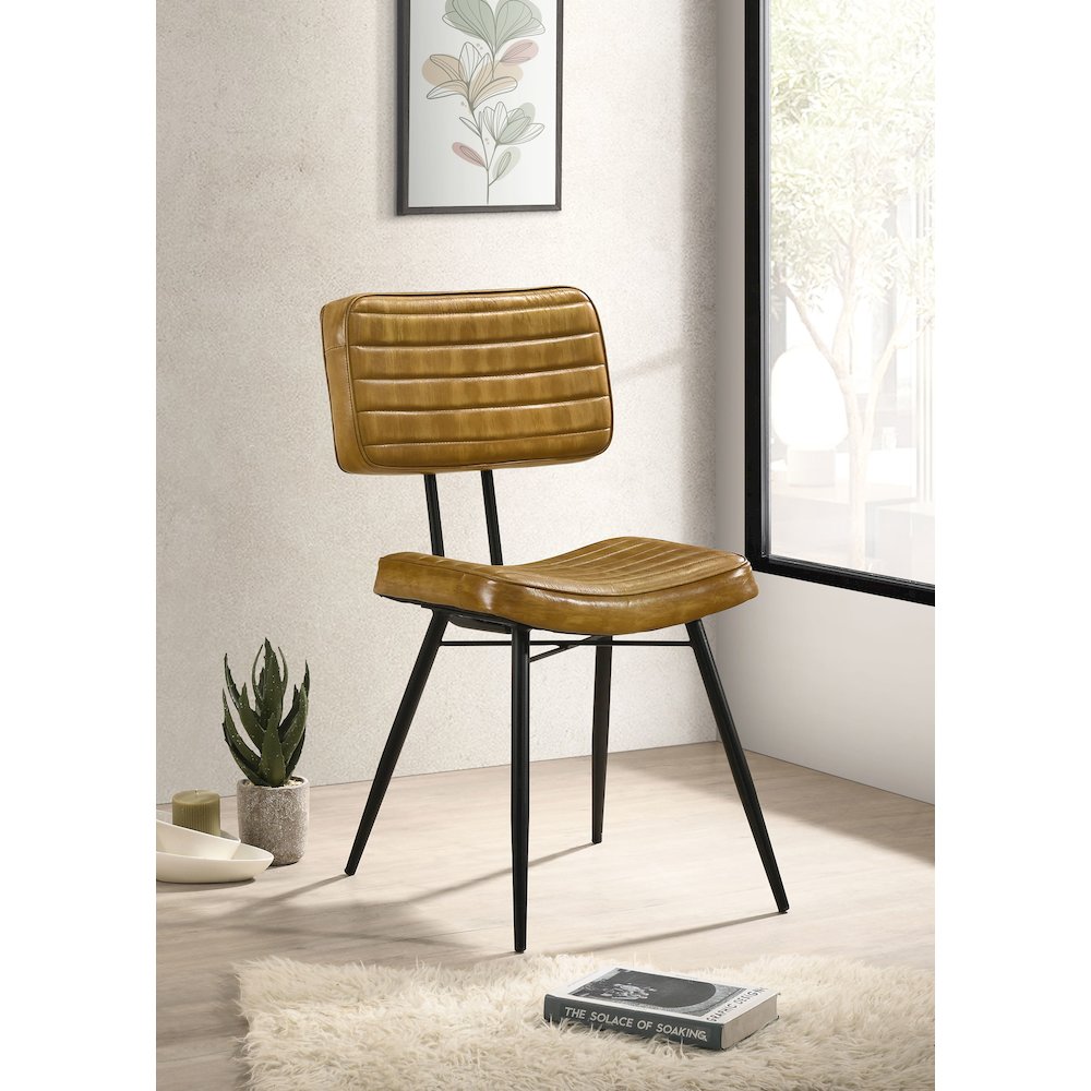 Tufted Padded Cushion Side Chairs (Set of 2). Picture 3