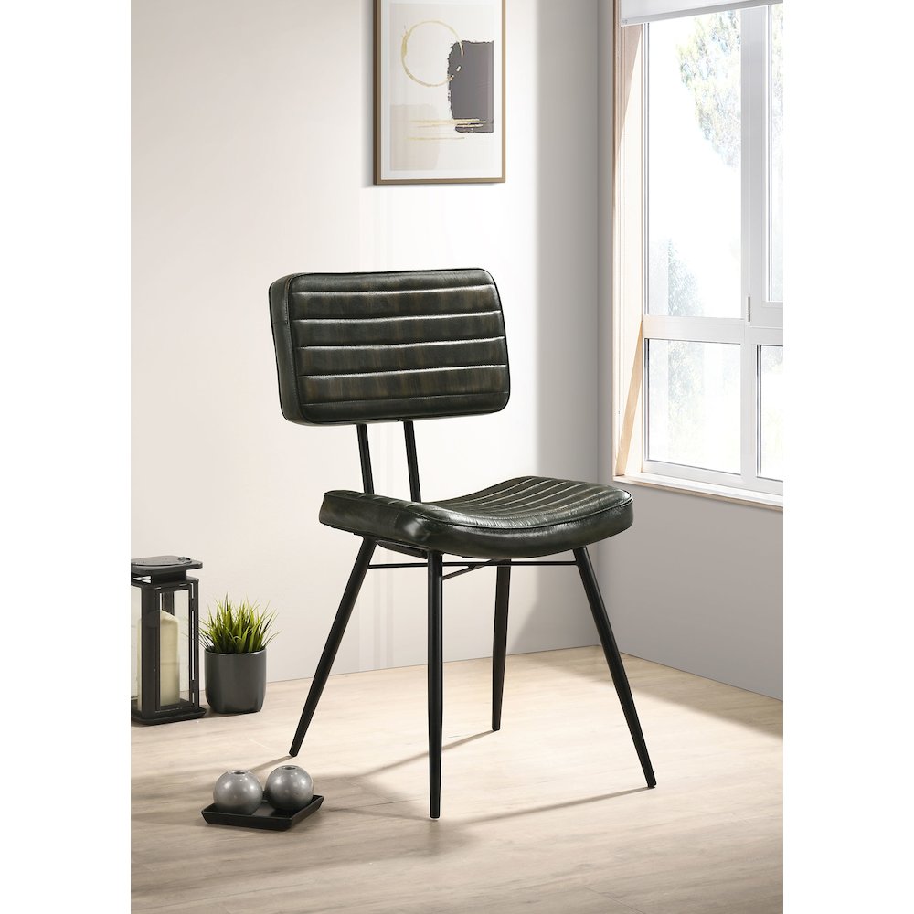 Tufted Padded Cushion Side Chairs (Set of 2). Picture 2