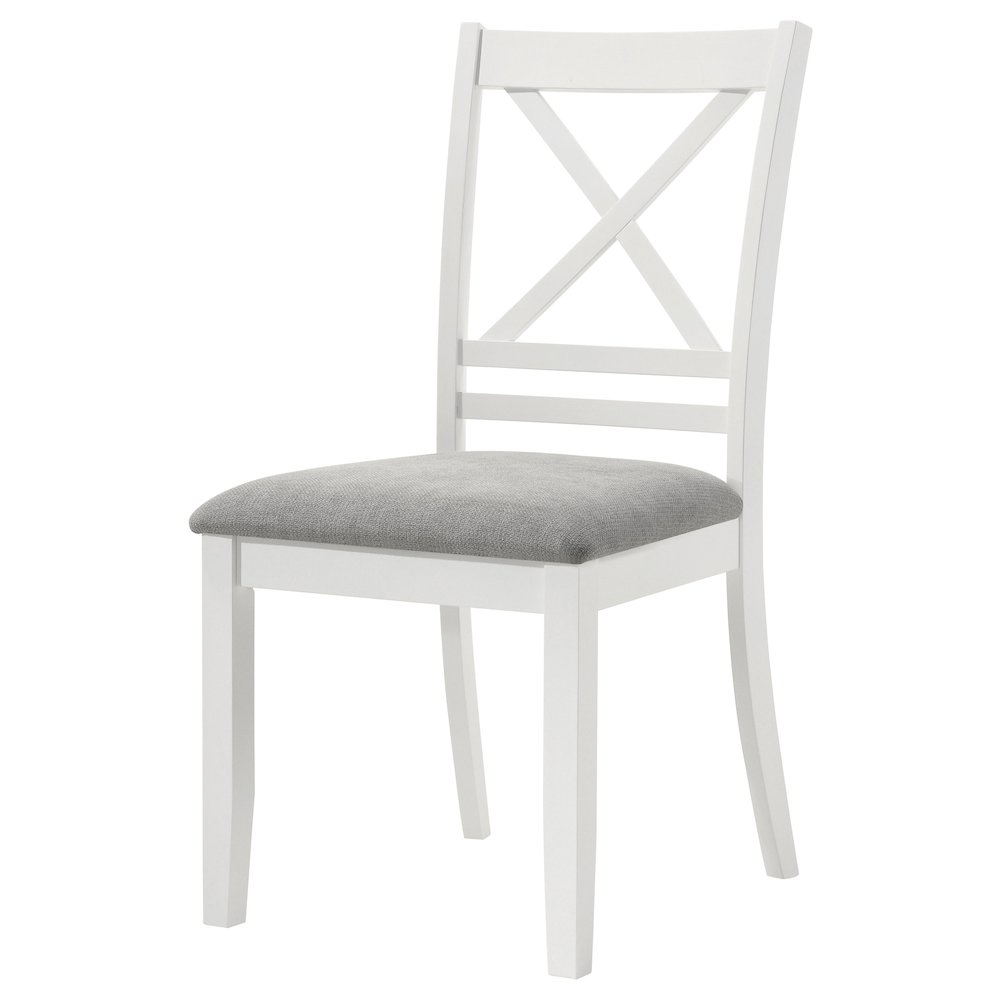 White Cross Back Side Chair (Set of 2). Picture 5