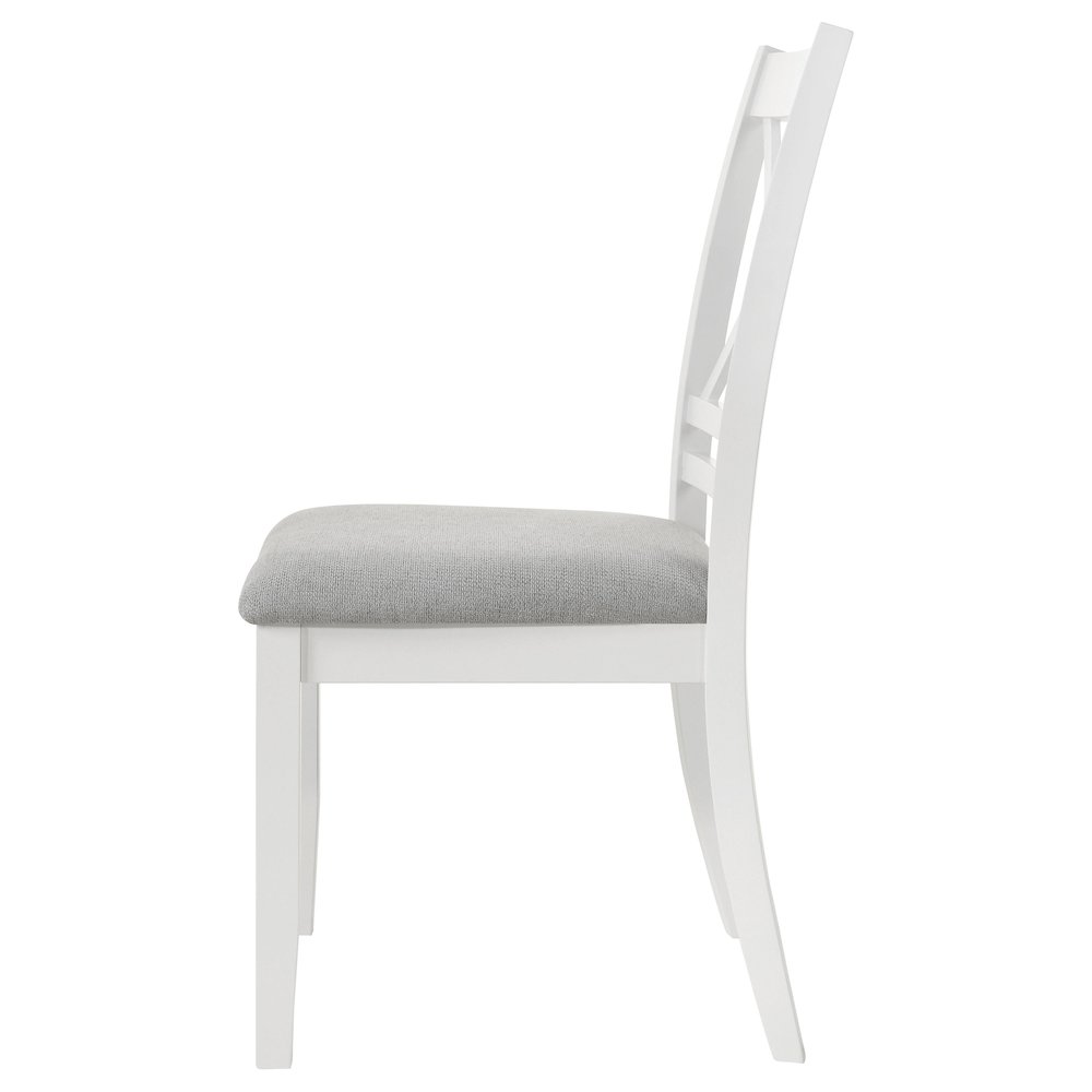 White Cross Back Side Chair (Set of 2). Picture 6