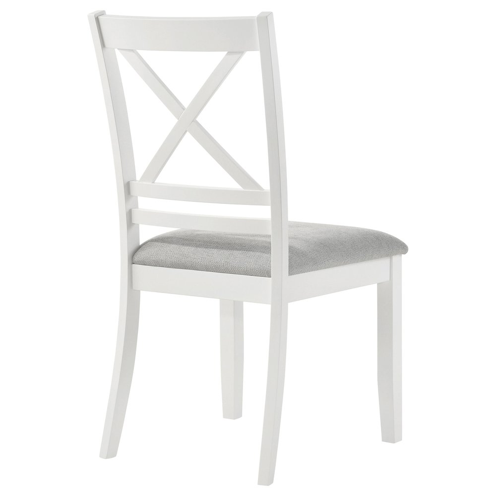 White Cross Back Side Chair (Set of 2). Picture 8
