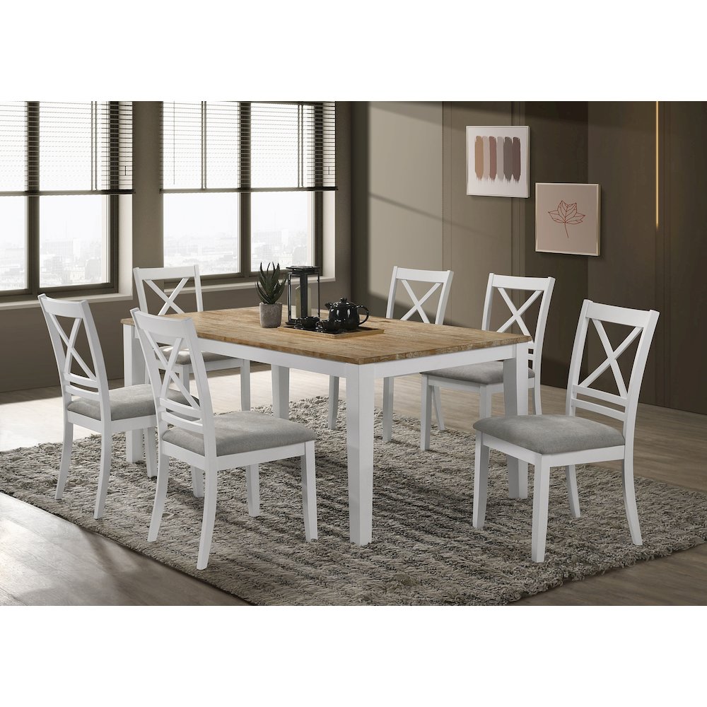 White Cross Back Side Chair (Set of 2). Picture 14