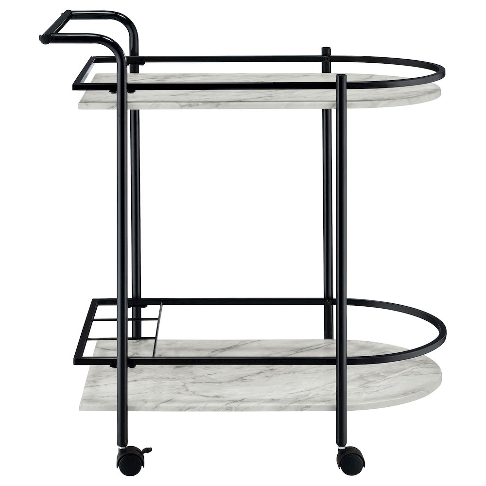 3-bottle Rack Serving Cart with Wheels. Picture 9