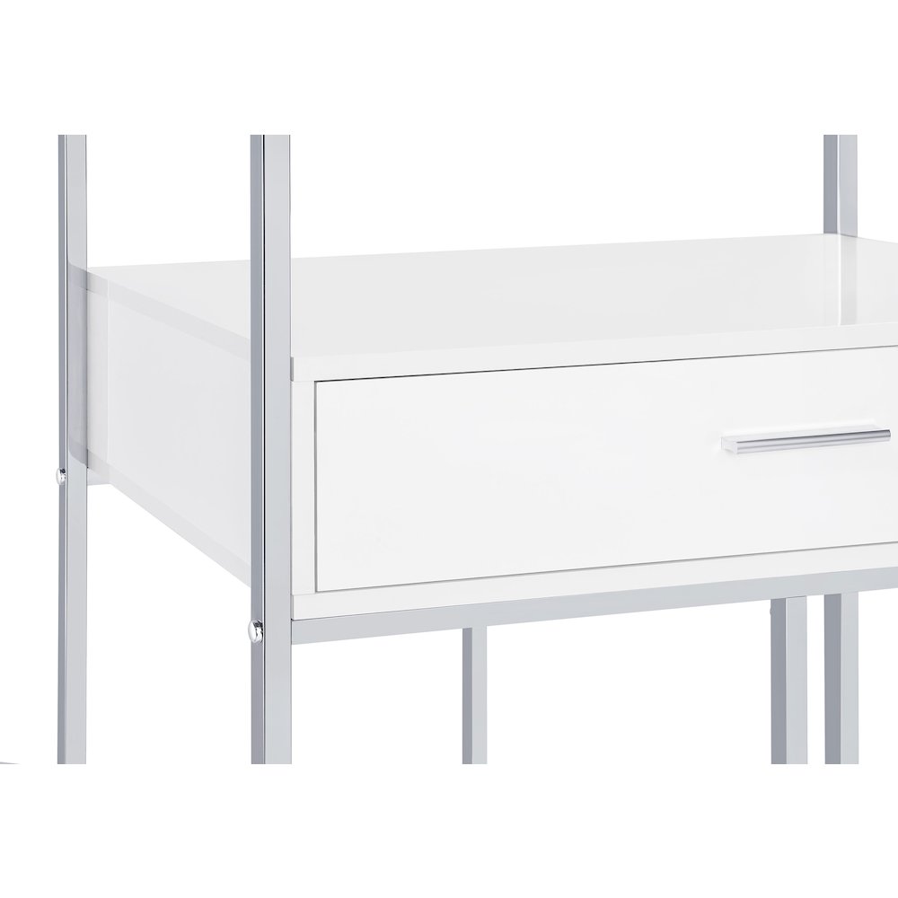 White High Gloss 6-shelf Wine Cabinet. Picture 14