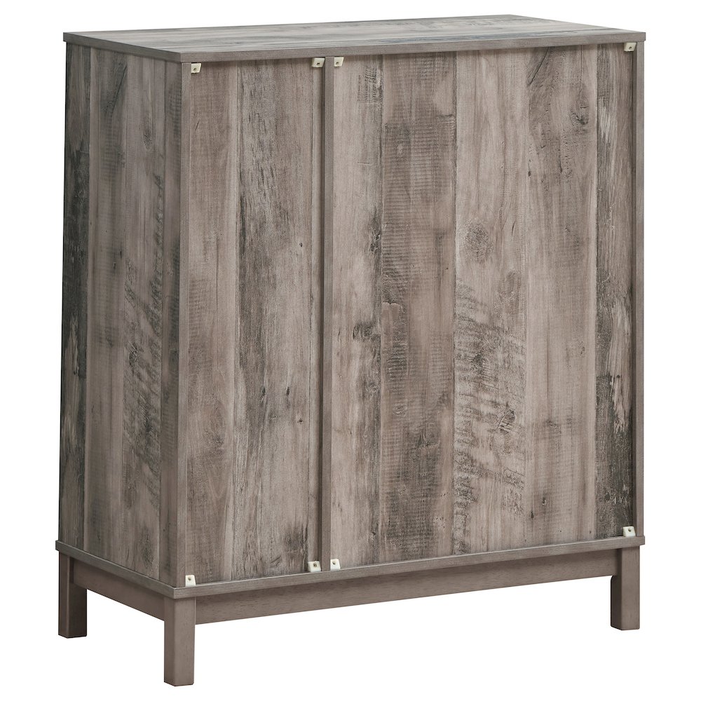 Weathered Acacia Wine Cabinet with 2 Doors. Picture 6