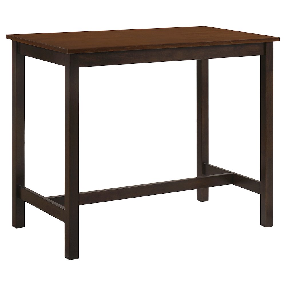 Chestnut and Dark Brown 4-piece Counter Height Dining Set. Picture 3