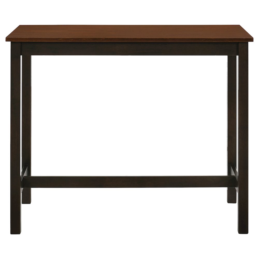 Chestnut and Dark Brown 4-piece Counter Height Dining Set. Picture 4